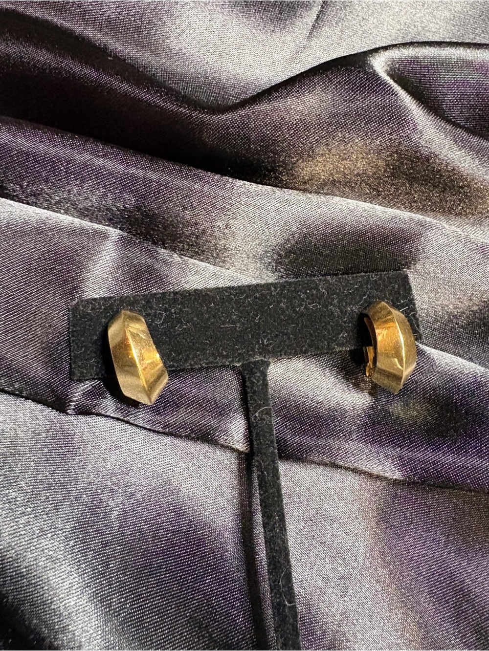 Vintage Geometric 14k Gold Clip-On Huggie Earrings